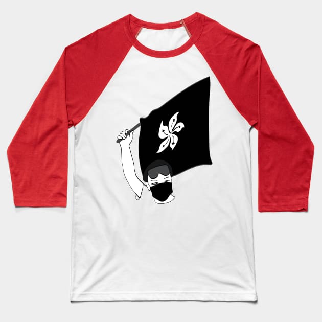 Hong Kong Protests, Stop Killing us, the protester raises the flag Baseball T-Shirt by YourGoods